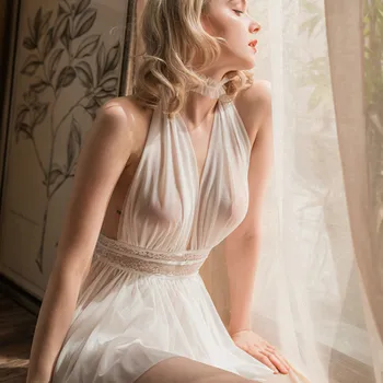 Naiste Sleepwear Seksikas Vt Kuigi Nightdress Pits Värvel Marilyn Monroe Kostüüm Kleit Sexi Pilduma Haldjas Uus Mood Nightgowns