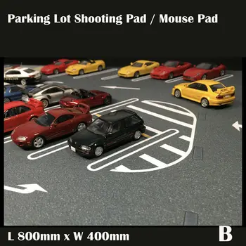 1: 64 Mudel Auto Maastik koos Parkla Shooting Pad Mouse Pad Tabel Pad Kingitused