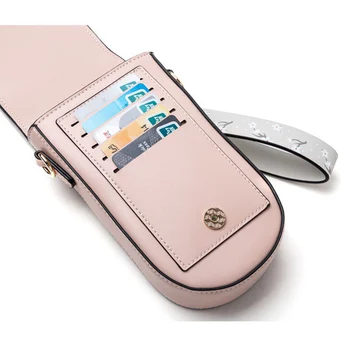 Brändi Disainer Wristlet Väike Hangbag Naiste Pehme Pu Nahast Mini Õla Crossbody Messenger Telefoni Kott Daamid Kaardi Rahakott Naine