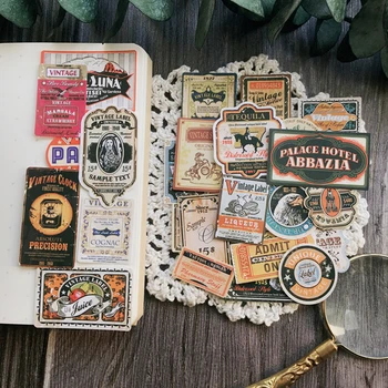 28Pcs/Pack Vintage Kraft Silt, Sildid Sm Kleebis DIY Käsitöö Scrapbooking Album Junk Teataja Planeerija Dekoratiivsed Kleebised