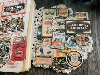 28Pcs/Pack Vintage Kraft Silt, Sildid Sm Kleebis DIY Käsitöö Scrapbooking Album Junk Teataja Planeerija Dekoratiivsed Kleebised
