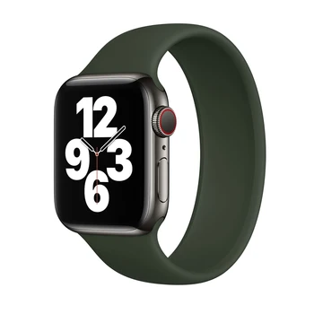Solo Aas rihma apple watch band 44mm 40mm iwatch bänd 42mm 38mm apple vaadata 6/5/4/3/2/1 44 mm silikoon käevõru Tarvikud