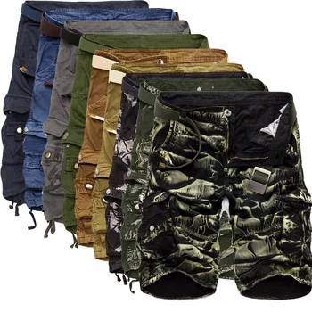 Kamuflaaž Camo Cargo Püksid Meeste Multi-Tasku Värviga Sõjalise Tactical Püksid Mees Vaba Mees Sirge Lühikesed Püksid