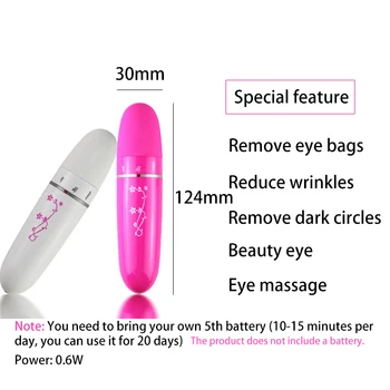 Mini Portable Electric Eye Massager Silmade Hooldus Ilu Vahend, Seade, Kortsud, Tumedad Ringid Tursed Eemaldada vibreeriv Massaaži