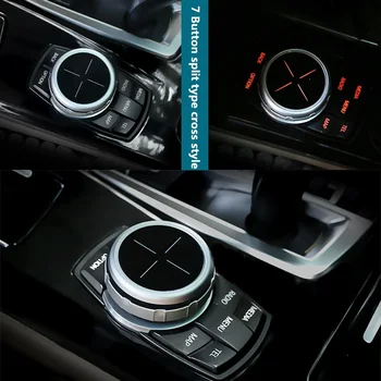 Alumiinium Mms Control Knob Nuppu Kaas BMW 1 2 3 4 5 Seeria X1 X3 X5 X6 GT iDrive F30 E90 E92 E60 e61 seadmesse Car Styling