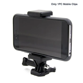 Portable Black Kaamera Aksessuaar Reguleeritav Mount 1/4 Kruvi Auk Telefoni Omanik Seista Hoidiku Klamber Statiivi Adapteriga GoPro