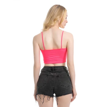 Seksikas Suvine Naiste Sexy Värviga Plain Päitsed Camisole Slim Vabaaja Backless Camis Femininas Bandeaun Vest Crop Top
