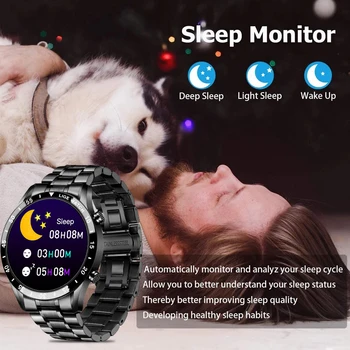 LIGE 2021 Uus Smart Watch Meeste Täielikult Puutetundlik Ekraan Sport Fitness Vaadata IP67, Veekindel Bluetooth Android ja ios smartwatch Mehed+kast