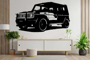 Maastikuauto Vinüül Seina Kleebis Mägi Wading 4WD Auto Decal Edasimüüja Auto Repair Shop Garaaž Poisi Kingitus Tuba Art Deco Seinamaaling