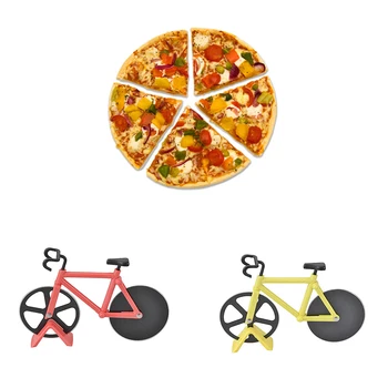 Kvaliteetne Jalgratas Pizza Lõikur Ratta Roostevabast Terasest Plastikust Bike Rull Pizza Chopper Slicer Köök Gadge Pizza Tarvikud