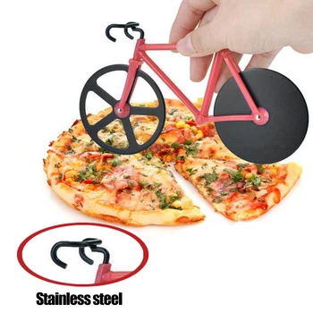 Kvaliteetne Jalgratas Pizza Lõikur Ratta Roostevabast Terasest Plastikust Bike Rull Pizza Chopper Slicer Köök Gadge Pizza Tarvikud