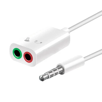 3,5 mm Audio-peakomplekt mic splitter cable adapter peakomplekti, kõrvaklapid telefon