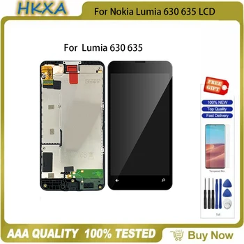 LCD Ekraan Nokia Lumia 630 635 LCD Ekraan Puutetundlik Digitizer paigaldus Raam Microsoft 630 RM-977 RM-978