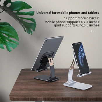 Desktop Omanik Telefoni Reguleeritav Tablett Seista Kokkupandav Laiendada Toetust iPhone 7 8 X XS iPad Xiaomi mi Huawei Mobile Telefon