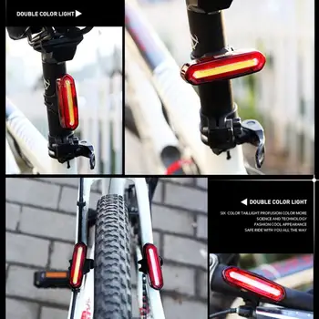 Jalgratta Valgus, USB Laetav Jalgratta LED MAISITÕLVIK Taillight MTB Jalgratta Tagumine Tuli Suure heleduse Strobe Jalgrattasõidu Ohutus Hoiatus Tuli