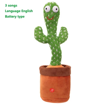 Tantsimine Cactus Räägi Kaktus Erinevaid stiile Naljakas mänguasi koos laulu -, Plüüš-Cactus Pottidesse mänguasi Haridus Mänguasi lastele