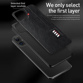 Apple iPhone 12 Pro Max 6.7 tolline PU Kunstlik nahk telefon case for iphone 12 Mini Pro Max Silikoonist Kaitse Tagasi Juhtudel