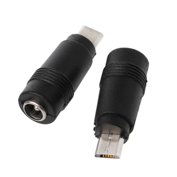 5 Tk 5.5x2.1mm Naine Jack Micro USB Isane Pistik vahelduvvoolu Pistiku Adapter