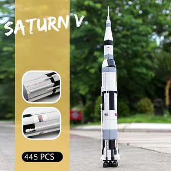 LAOS NR KASTI PG13002 Apollo Raketi Saturn 5 80013 ehitusplokk Mänguasi Sünnipäeva Kingitus toetada tilk laevandus 445PCS