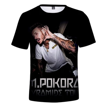 2021 Hot Müük Laulja M. Pokora T-Särk 3D Print Rock Tshirt Unisex Suvel Vabaaja Streetwear Hip-Hop Mood Harajuku Tops