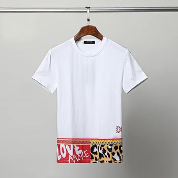 Streetwear Harajuku T-särgid Meestele Puuvill Suvel Lühikesed Varrukad Hip-Hop Meeste Riided PP123001