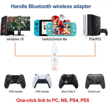 BIGBIG VÕITIS R100 Kontroller Bluetooth Converter For Nintendo Lüliti&Lüliti Lite PS4 PS5 Aknas 10 Mängu Konsool Wireless Adapter