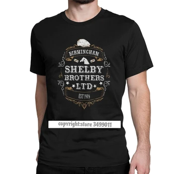 Meeste Tops T-Särk Peaky Silmaklapid Shelby Brothers LTD Naljakas Fitness Tee Särk ümber Kaela Premium Puuvill Graafiline T-Särk