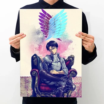 Rünnak Titan Plakatid Jaapani Anime Pildid Selge Pilt Tuba Baar Plakat Home Art Maali Dekoratiivsed maalid