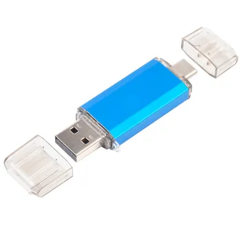 Kuum slea Tüüp-C Nutikas Telefon USB 2.0 Flash Drive 8G 16GB 32GB 64GB 128GB Metallist Pen Drives Hulgimüük Custom LOGO mälupulk