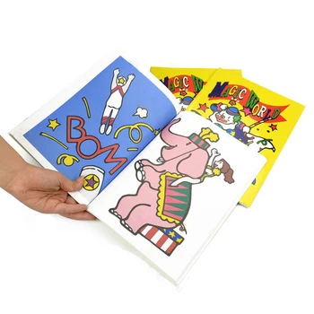 Magic Cartoon Värvimine Raamatu Magic Trikk, Kollane, Keskmise Suurusega Close-Up Street Magic Rekvisiidid Laste Maagiline Puzzle Mänguasi Illusioon