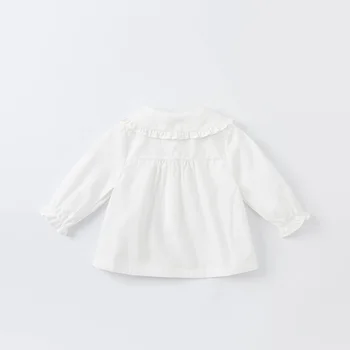 DBM19596 dave bella sügis fashion baby girls peace tikandid särgid imiku väikelapse topid lastele kvaliteetseid riideid