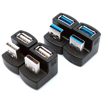 5Gbps Üles & Alla 180 Kraadi Nurga USB 3.0 USB2.0 Adapter Meeste ja Naiste Laiendamise Pesa Töötavad LTE adapter power bank