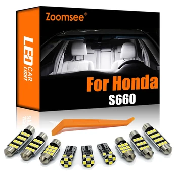 Zoomsee 3tk Salongi LED Honda S660 JW5 2016 2017 2018+ Canbus Sõiduki Sise-Dome Kaardi Lugemine Kerge Auto Lamp Osad