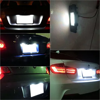 2tk/lot Auto LED Litsentsi Number Plate Light Ei Vea 24 Led Pagasiruumi Lamp BMW E81 E87 E63 E64 E89 Z4 F20 F21 Auto valgusallikas