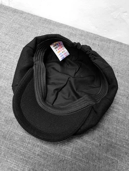 Newsboy must riie ajaleht laste müts noorte ja keskealiste meeste Retro Briti kaheksanurkne müts kunstniku müts soe kork