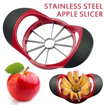 Apple Slicer Uuendatud Versioon 12-Tera Suur Õun Corer Tera, Ultra-Teravate Roostevabast Terasest Apple Lõikur Jagaja Kuni 4 Tolli