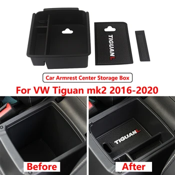 Näiteks VW Tiguan mk2 R Line 2019 2020 Asukoht Kesk-Taga Kast Volkswagen Tiguan 2018-2016 Ladustamise kasti Korraldaja Tarvikud