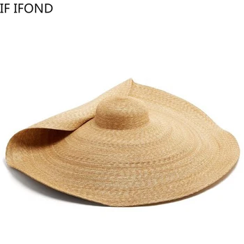 80CM Lai Nokk Liiga Beach Mütsid UV-Kaitse, Kokkupandav Päikese Vari Müts Mood Pool Reisi Müts