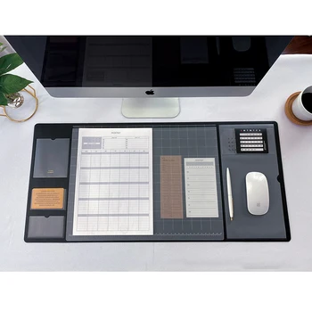 Multifunktsionaalne Liiga Pu Mouse Pad Õpilane Kirjalikult Pad Äri Laua Mat Sülearvuti Padi Laua Korraldaja Kalender