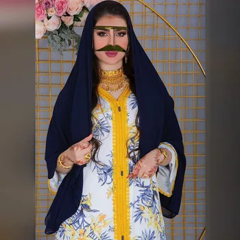 Eid Abaya Dubai Türgi Moslemi Hijab Kleit Ramadan Abayas Naiste Dubai Islam Riided Jalabiya Kauhtana Marocain Rüü Musulmans