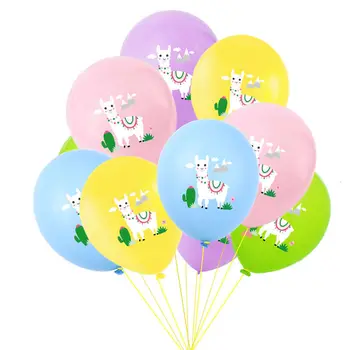 10tk/set 12inch viie värvid muru lammaste Cartoon Alpaca Latex balloon globos sünnipäeva lapsed jõulukaunistused kodu