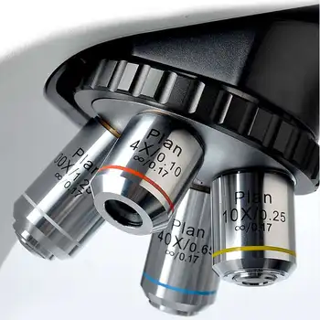 Mikroskoobi Akromaatilise Objektiivi INFINITY KAVA DIN 4X 10X 20X 40X 100X Bioloogilise Mikroskoobi High Definition