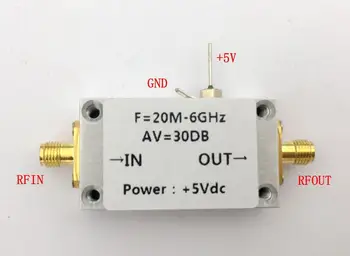 Dykb LNA 20MHZ, et 6GHZ 30dB Madala Müraga Võimendi RF Võimendi jaoks HF VHF/UHF antenn fm autoraadio RF vastuvõtja Repeater Spektri