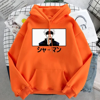 Jaapani Anime Satoru Gojo Šamaan Prindi Hupparit Mehed Hip-Hop Soe Streetwear Meeste Vabaaja Mood Topp Loominguline Talvel Hoody