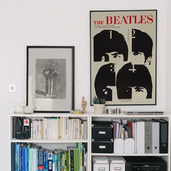 Lõuend Seina Maali Kunsti Esteetilise Classic Beatle Alboms Vintage Plakatid Ja Pildid Home Decor Elutuba Teenetemärgi