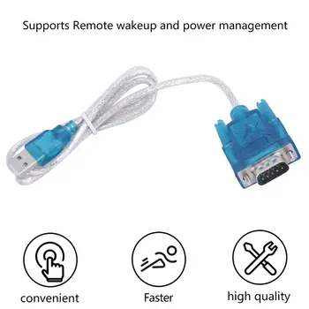 USB To RS232 Serial Port 9-Pin DB9 Serial Kaabel COM-Port-Adapter Converter With Female Adapter Toetab Windows 8 Jaoks No CD