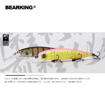 Bearking 115mm 18g uute tulijate aeglaselt ujuvad Kalapüügi Lures Kunstlik Sööt Kiskja Lahendada jerkbaits jaoks haug ja ahven