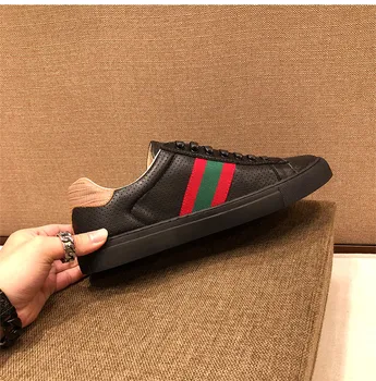 Meeste rula kingad 2021 nahast mood luksus brändi must vulkaniseeritud kingad, paar pits-up valged tossud tossud