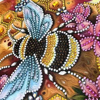 Mesilaste 5D Erilise Kujuga Teemant Maali Tikandid Näputöö Rhinestone Crystal Risti Käsitöö Õmblema Kit DIY