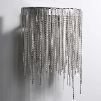 Topelt led seina lamp changable valgusallikas kaasaegne seina sconces sisevalgustus kodu alumiinium kett sconce tuled magamistuba